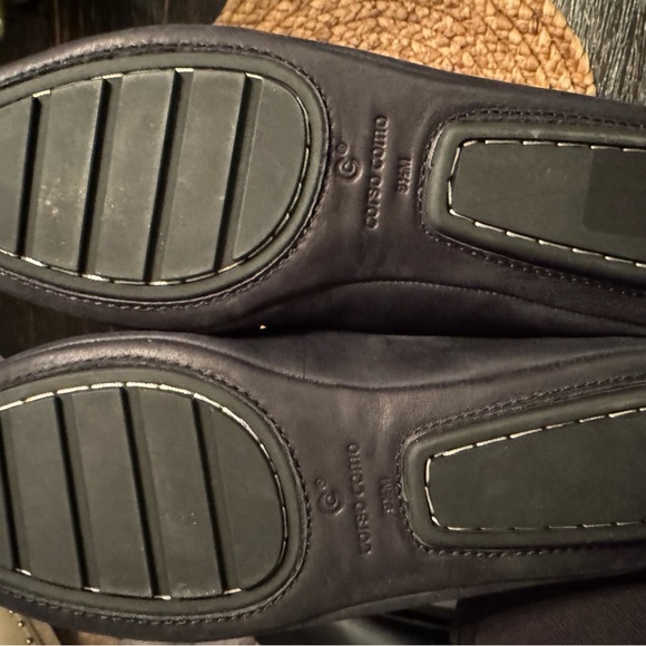 Corso Como Bashia Black Leather Flats Loafers with Rivets ~ Women's Size 9.5 - Picture 4 of 4